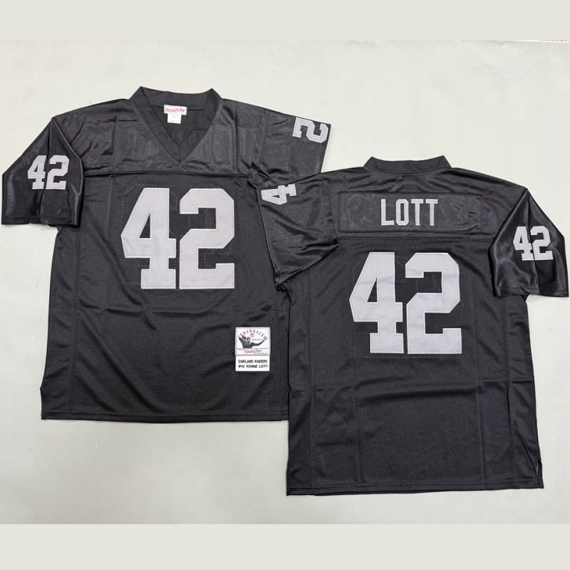 LOTT #42 Men's Las Vegas Raiders Retro NFL Jersey