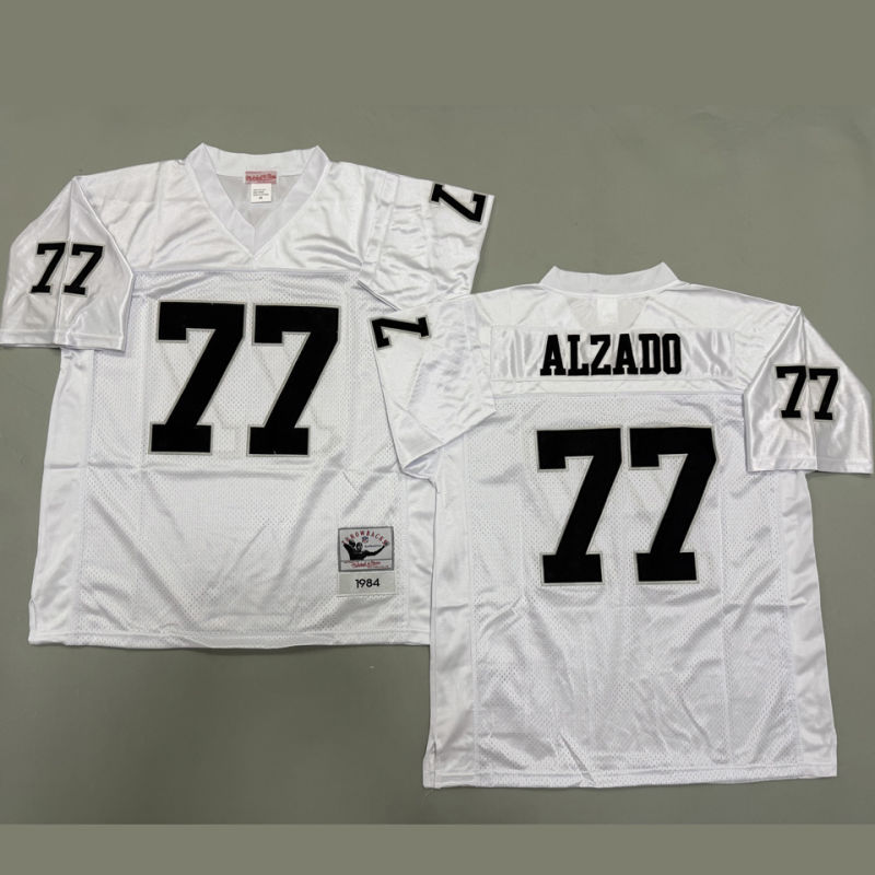 ALZADO #77 Men's Las Vegas Raiders Retro NFL Jersey
