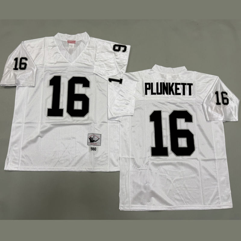 PLUNKETT #16 Men's Las Vegas Raiders Retro NFL Jersey