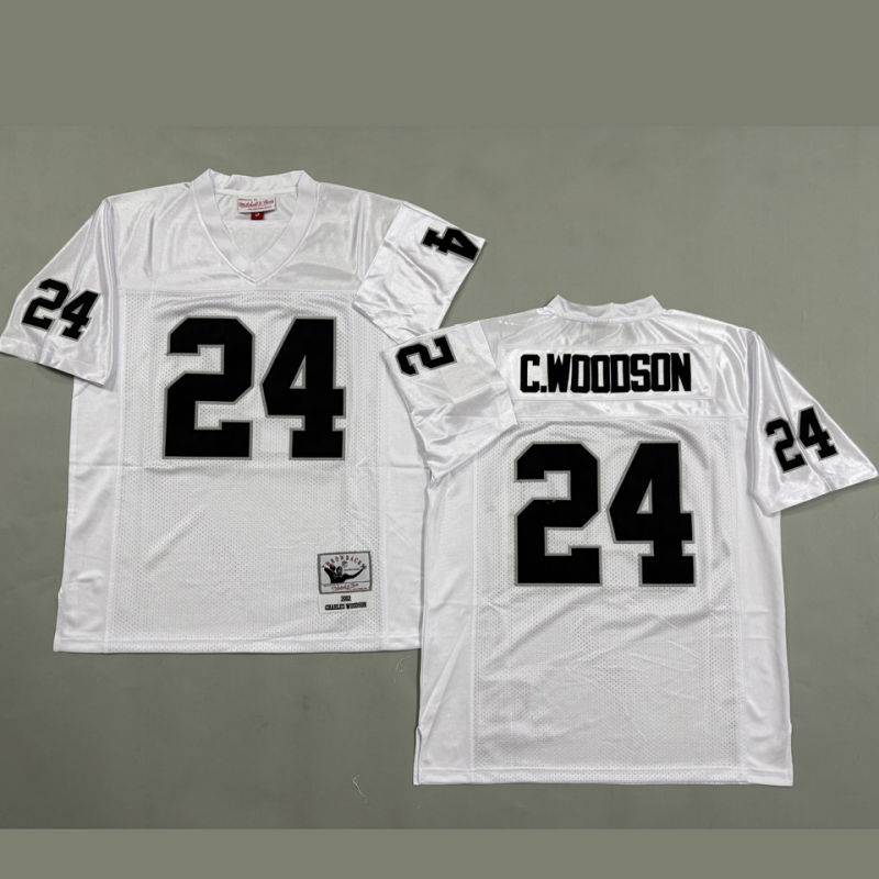 WOODSON #24 Men's Las Vegas Raiders Retro NFL Jersey