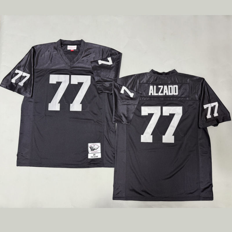 ALZADO #77 Men's Las Vegas Raiders Retro NFL Jersey