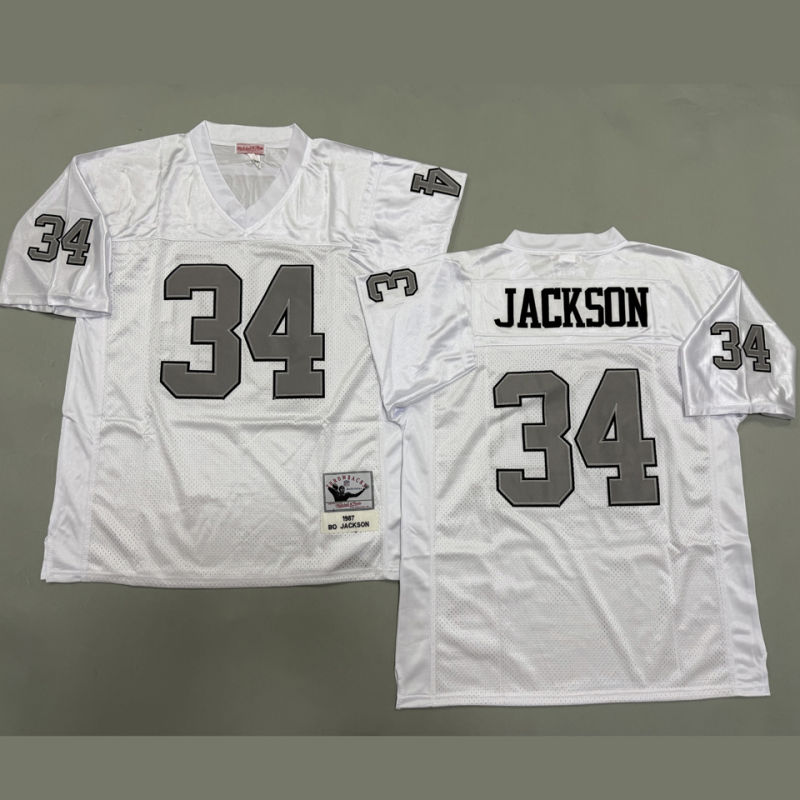 JACKSON #34 Men's Las Vegas Raiders Retro NFL Jersey