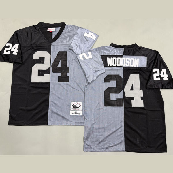 WOODSON #24 Men's Las Vegas Raiders Retro NFL Jersey 突袭者