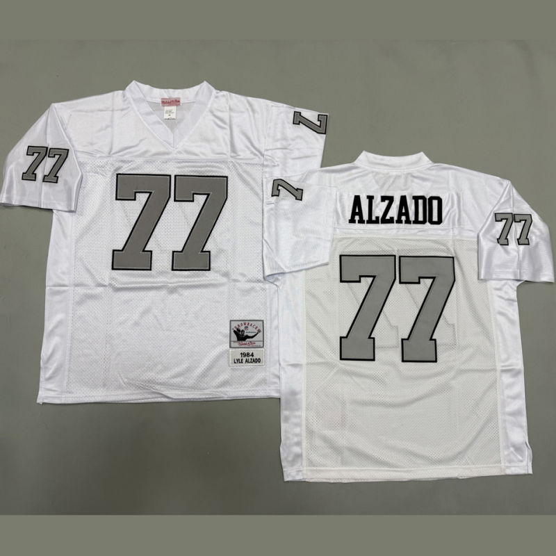 ALZADO #77 Men's Las Vegas Raiders Retro NFL Jersey