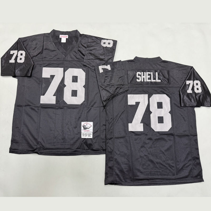 SHELL #78 Men's Las Vegas Raiders Retro NFL Jersey
