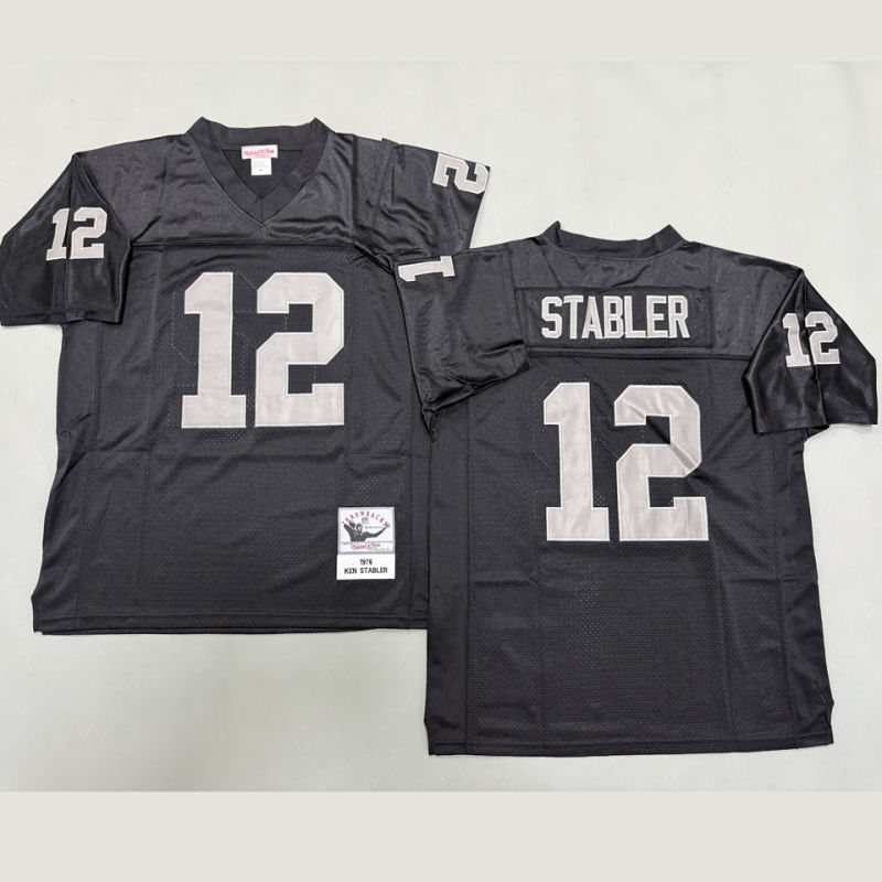 STABLER #12 Men's Las Vegas Raiders Retro NFL Jersey
