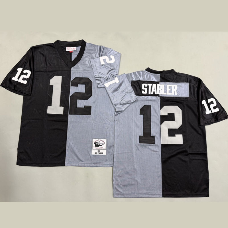 STABLER #12 Men's Las Vegas Raiders Retro NFL Jersey