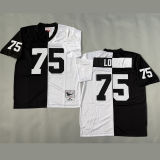 LONG #75 Men's Las Vegas Raiders Retro NFL Jersey 突袭者