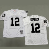 STABLER #12 Men's Las Vegas Raiders Retro NFL Jersey 突袭者