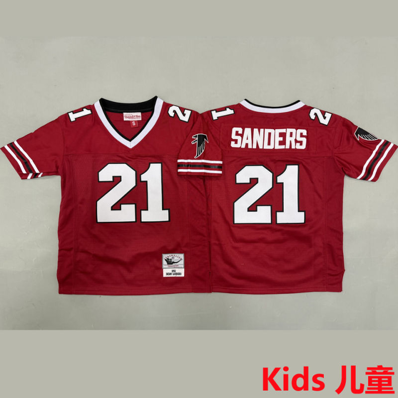 SANDERS #21 Atlanta Falcons Retro Kids NFL Jersey