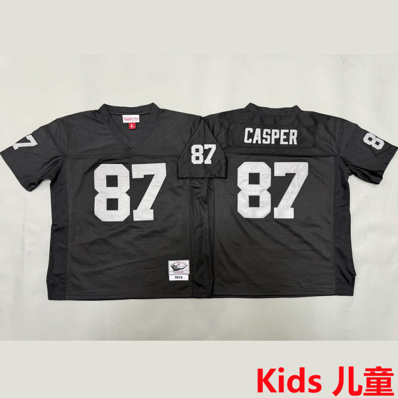 CASPER #87 Las Vegas Raiders Retro Kids NFL Jersey