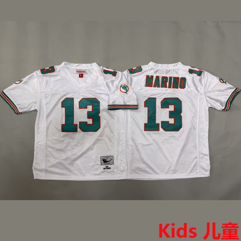 MARINO #13 Miami Dolphins Retro Kids NFL Jersey