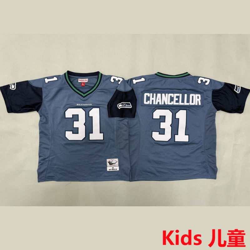 CHANCELLOR #31 Seattle Seahawks Retro Kids NFL Jersey
