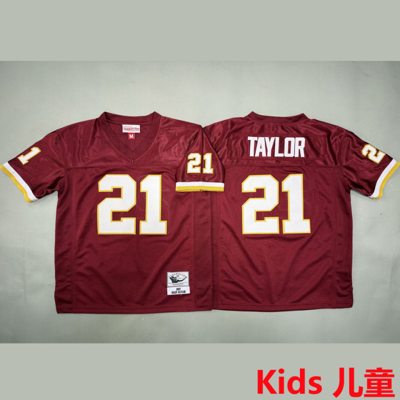 TAYLOR #21 Washington Commanders Retro Kids NFL Jersey