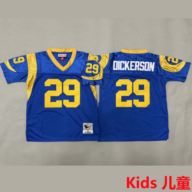 DICKERSON #29 Los Angeles Rams Retro Kids NFL Jersey
