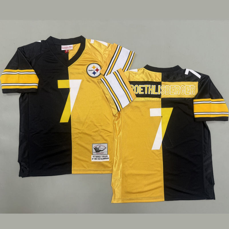 ROETHLISBERGER #7 Men's Pittsburgh Steelers Retro NFL Jersey