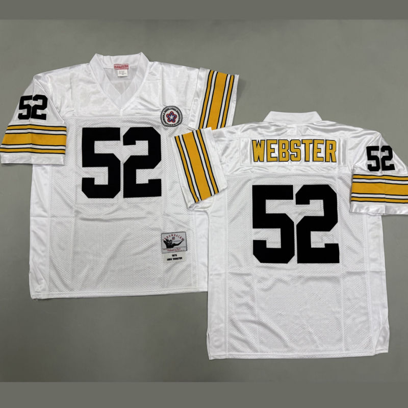 WEBSTER #52 Men's Pittsburgh Steelers Retro NFL Jersey