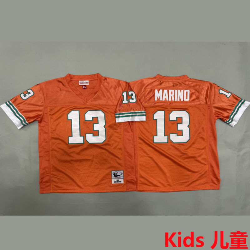 MARINO #13 Miami Dolphins Retro Kids NFL Jersey