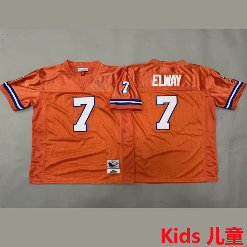 ELWAY #7 Denver Broncos Retro Kids NFL Jersey