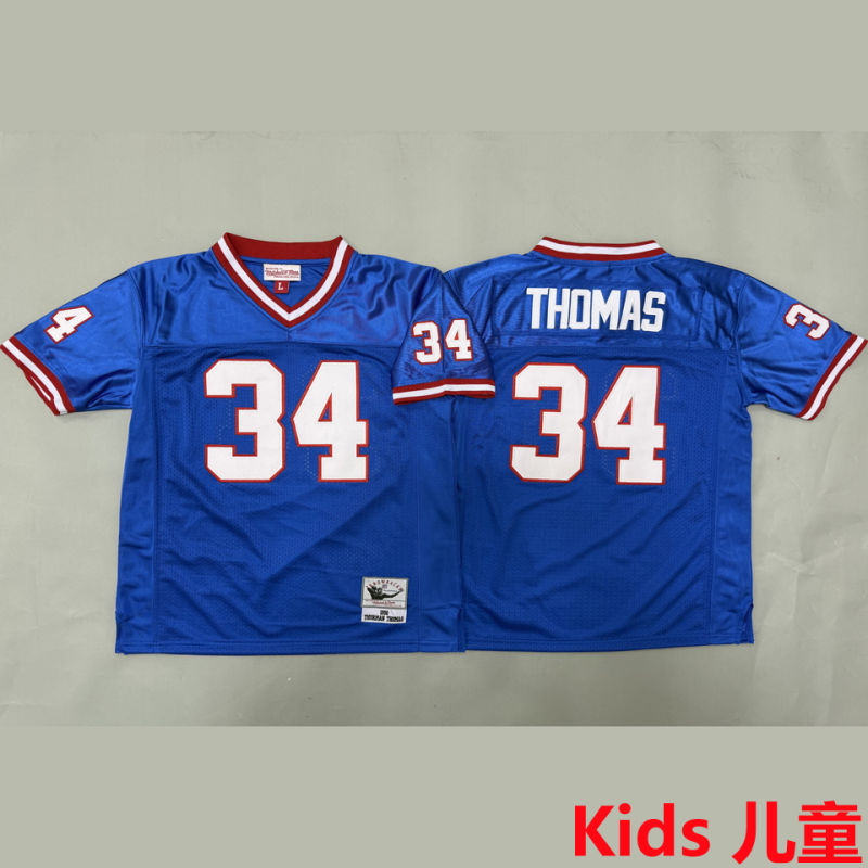 THOMAS #34 Buffalo Bills Retro Kids NFL Jersey