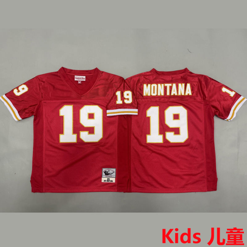 MONTANA #19 Kansas City Chiefs Retro Kids NFL Jersey