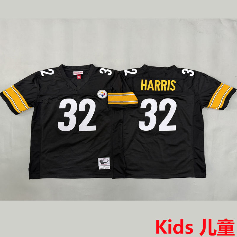 HARRIS #32 Pittsburgh Steelers Retro Kids NFL Jersey