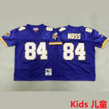 MOSS #84 Minnesota Vikings Retro Kids NFL Jersey 维京人