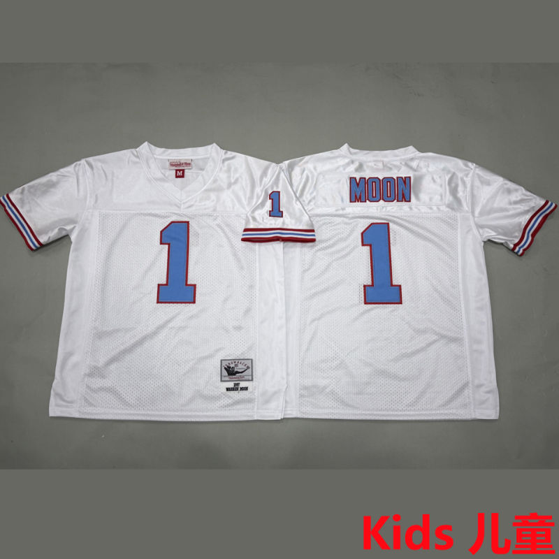 MOON #1 Tennessee Titans Retro Kids NFL Jersey