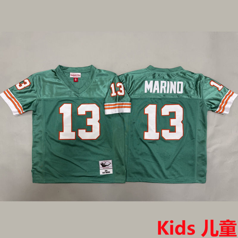 MARINO #13 Miami Dolphins Retro Kids NFL Jersey