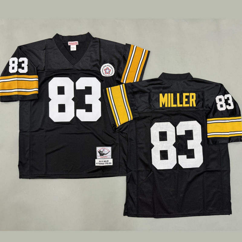 MILLER #83 Men's Pittsburgh Steelers Retro NFL Jersey