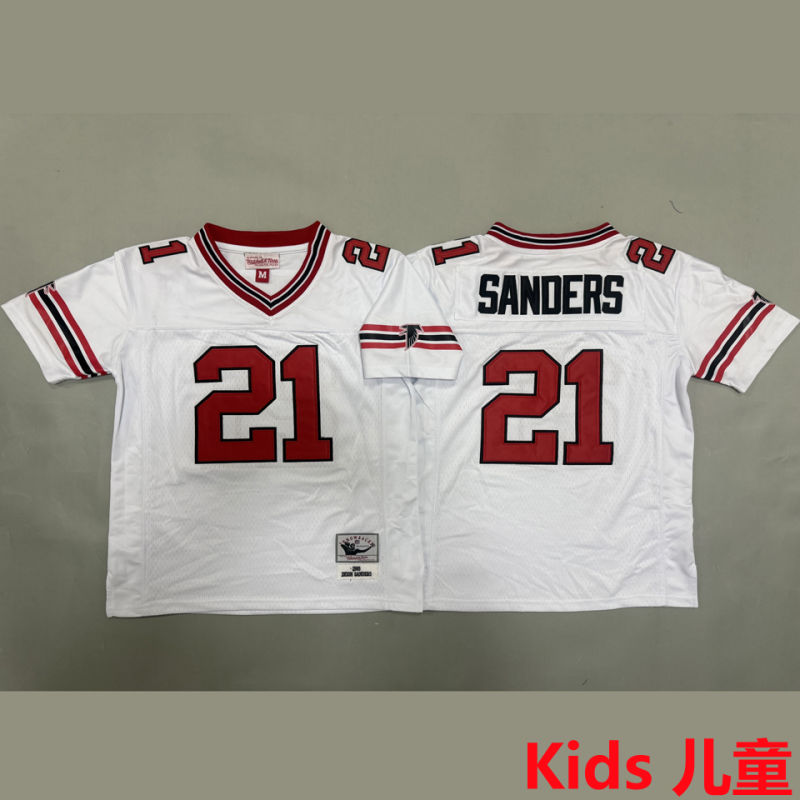 SANDERS #21 Atlanta Falcons Retro Kids NFL Jersey