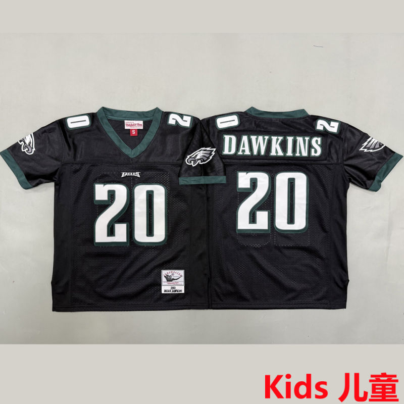 DAWKINS #20 Philadelphia Eagles Retro Kids NFL Jersey