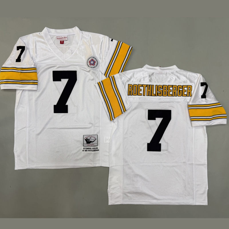 ROETHLISBERGER #7 Men's Pittsburgh Steelers Retro NFL Jersey