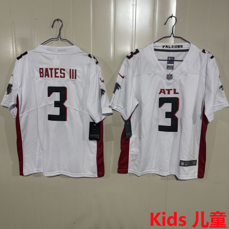 BATES III #3 Atlanta Falcons Kids NFL Jersey