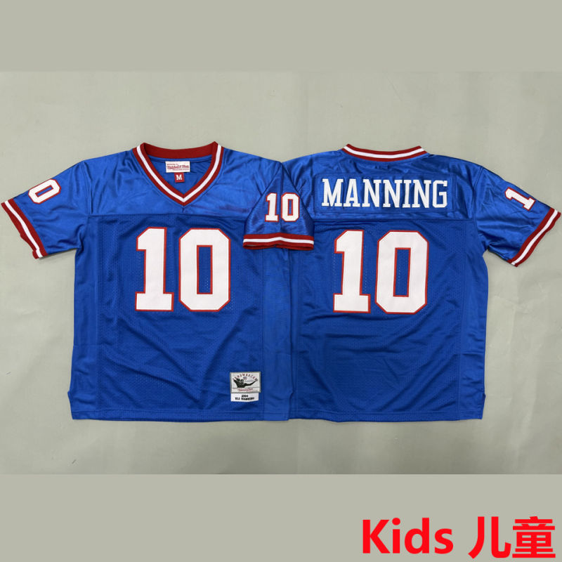 MANNING #10 New York Giants Retro Kids NFL Jersey