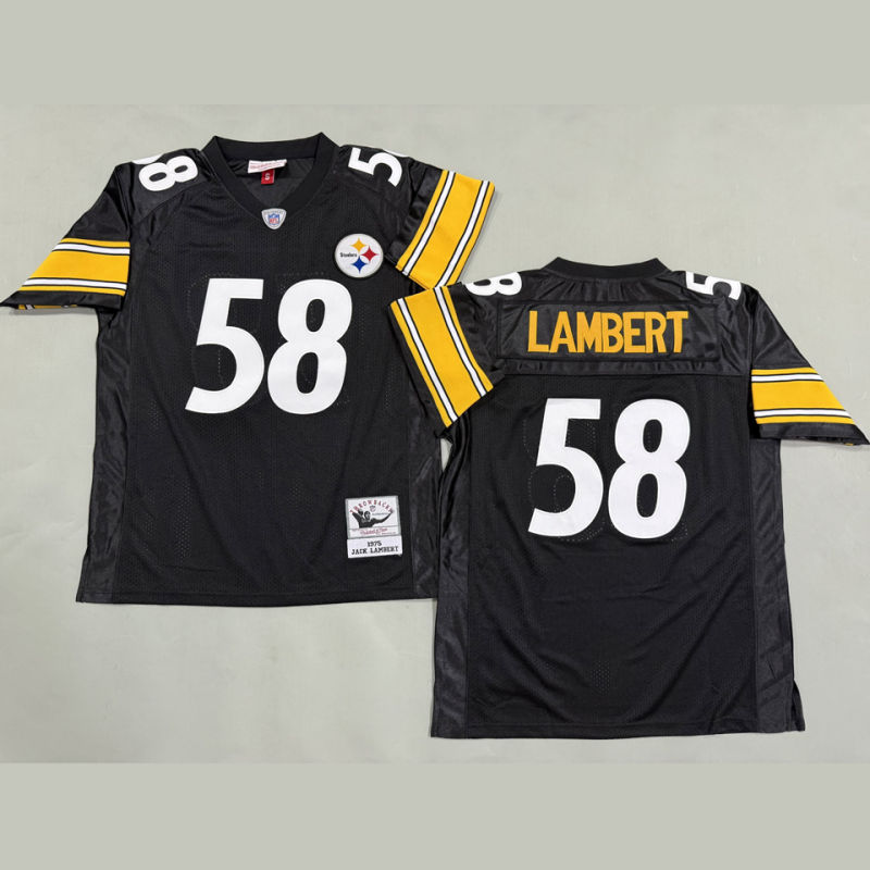 LAMBERT #58 Men's Pittsburgh Steelers Retro NFL Jersey