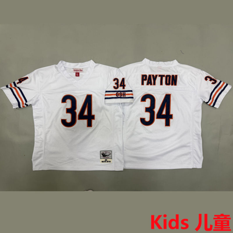 PAYTON #34 Chicago Bears Retro Kids NFL Jersey
