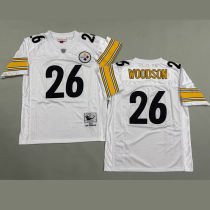 WOODSON #26 Men's Pittsburgh Steelers Retro NFL Jersey 钢人