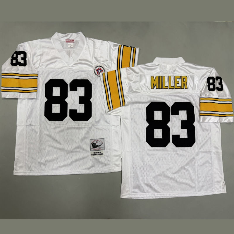 MILLER #83 Men's Pittsburgh Steelers Retro NFL Jersey