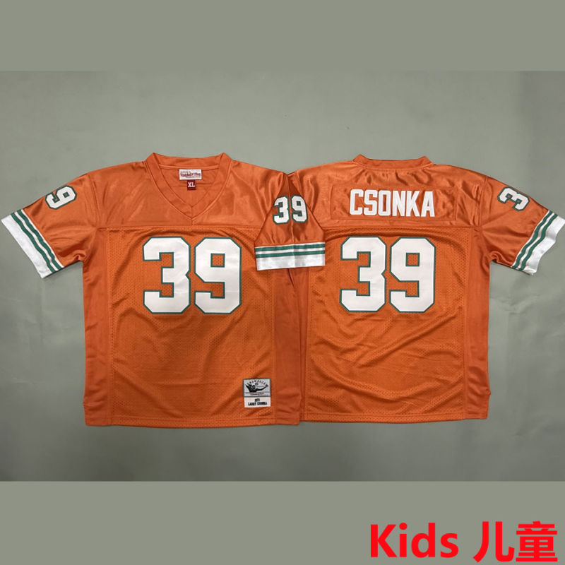 CSONKA #39 Miami Dolphins Retro Kids NFL Jersey
