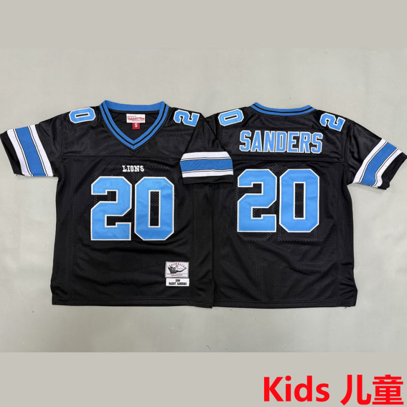 SANDERS #20 Detroit Lions Retro Kids NFL Jersey