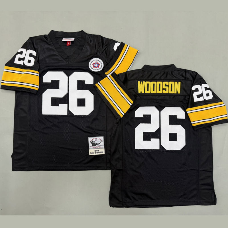 WOODSON #26 Men's Pittsburgh Steelers Retro NFL Jersey