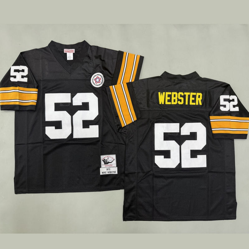WEBSTER #52 Men's Pittsburgh Steelers Retro NFL Jersey