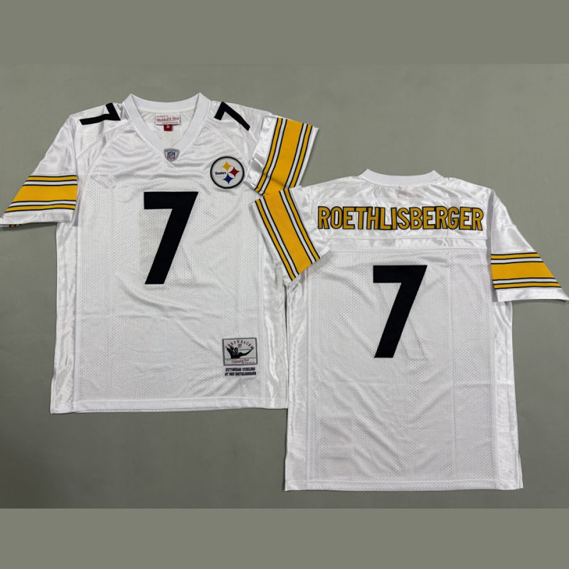 ROETHLISBERGER #7 Men's Pittsburgh Steelers Retro NFL Jersey