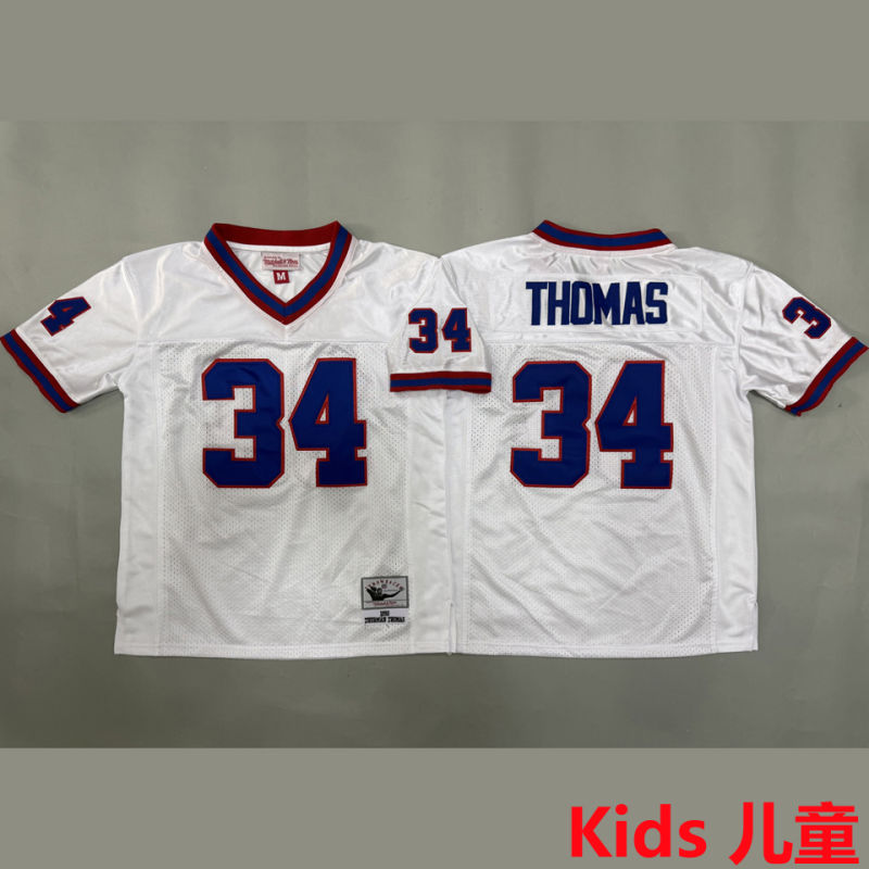 THOMAS #34 Buffalo Bills Retro Kids NFL Jersey