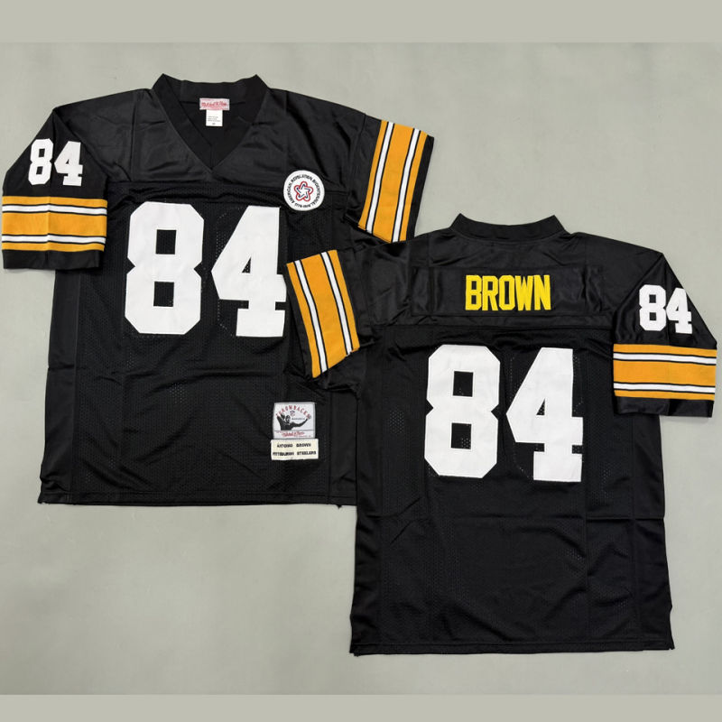 BROWN #84 Men's Pittsburgh Steelers Retro NFL Jersey