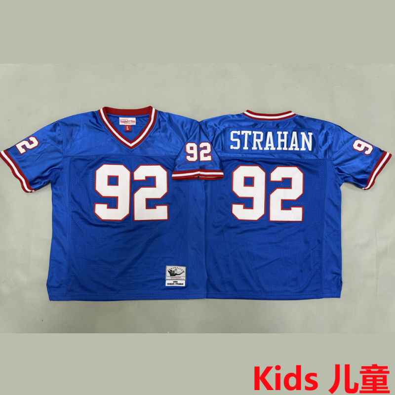 STRAHAN #92 New York Giants Retro Kids NFL Jersey