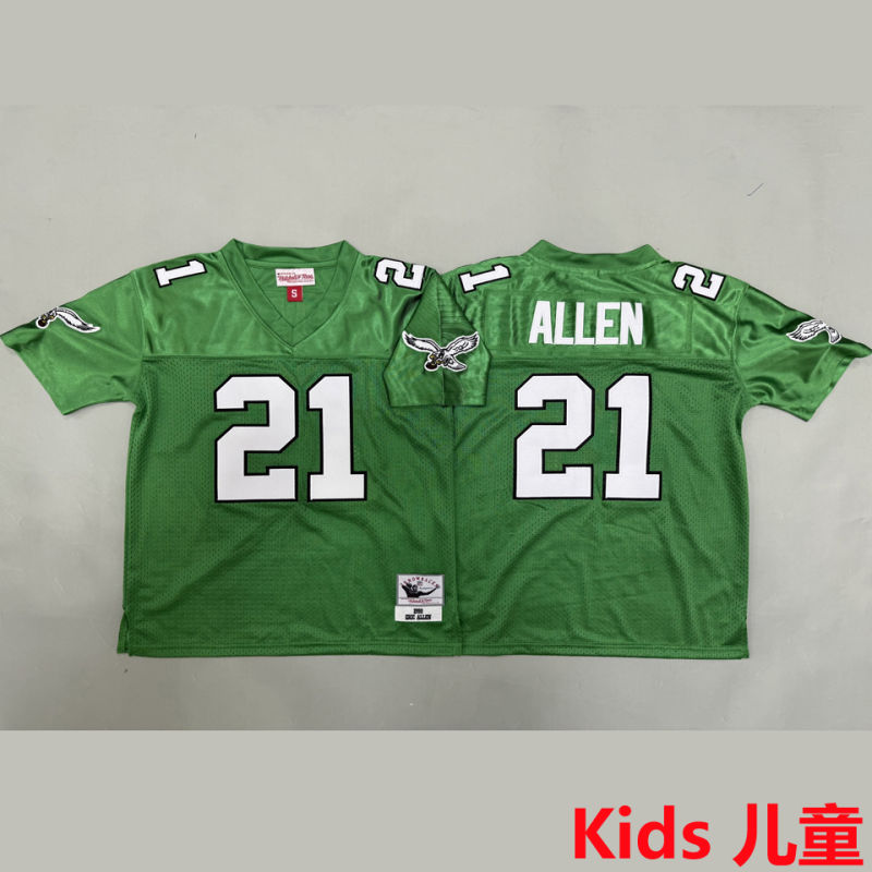 ALLEN #21 Philadelphia Eagles Retro Kids NFL Jersey