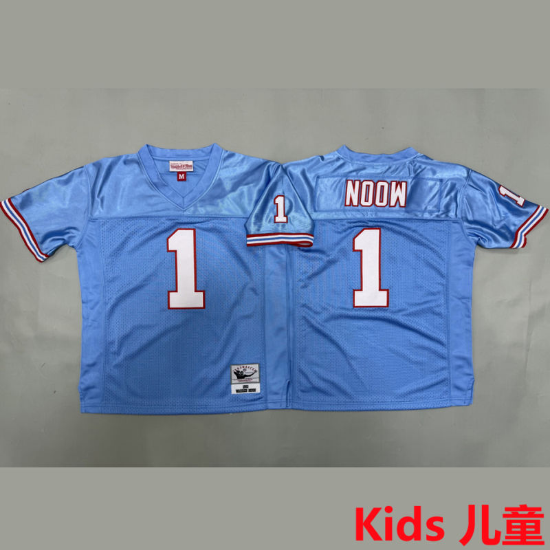 MOON #1 Tennessee Titans Retro Kids NFL Jersey
