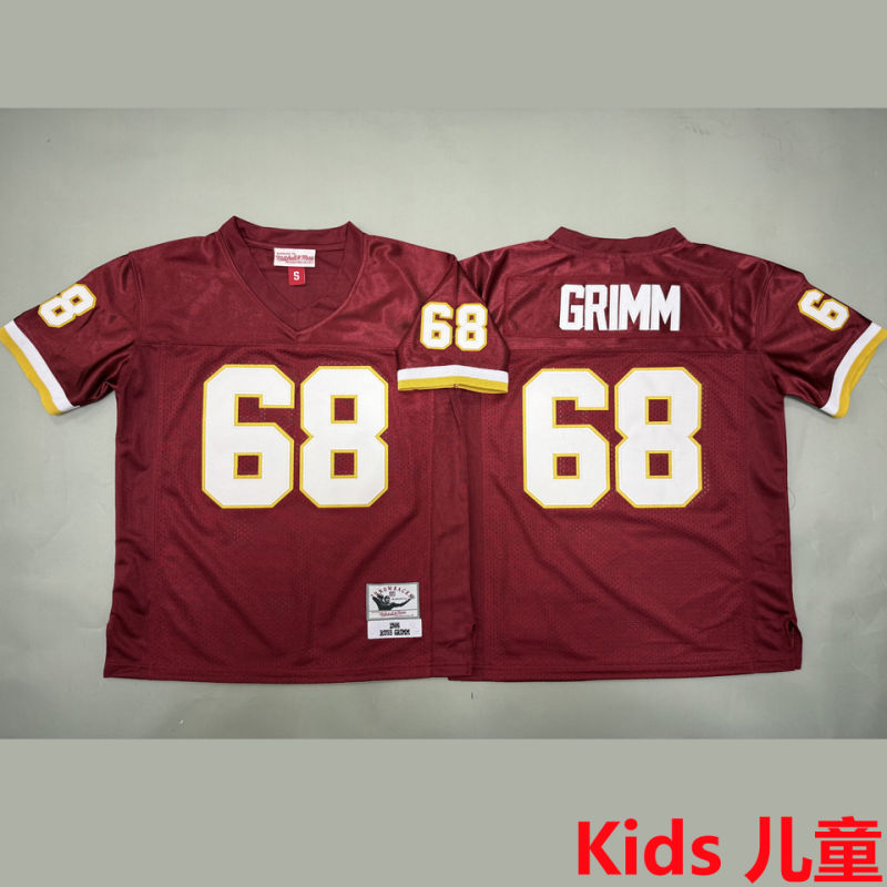 GRIMM #68 Washington Commanders Retro Kids NFL Jersey